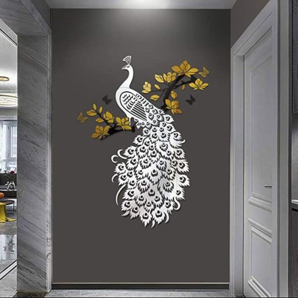 Peacock 3D Wall Decor Wall Decals Wall Decorations Wall Stickers for Bedroom